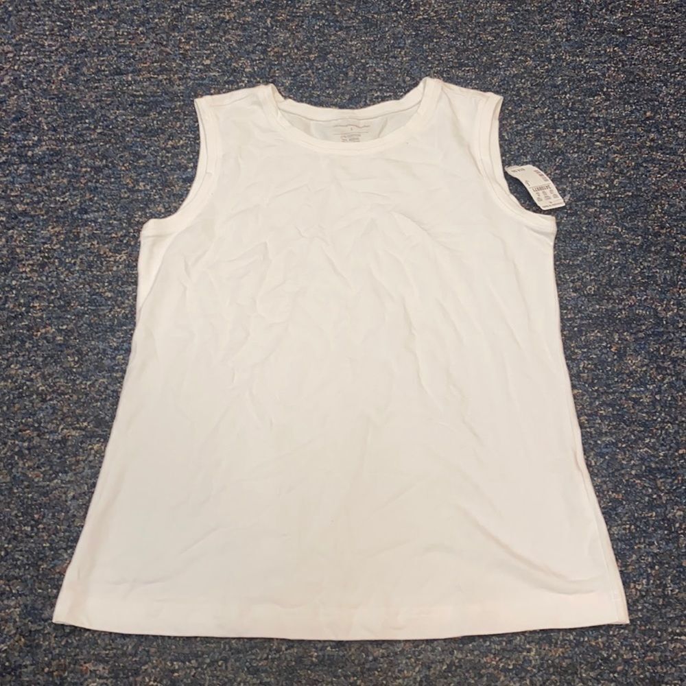 Christopher & Banks White Tank top sz. S NWT